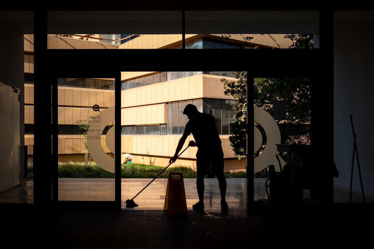Commercial floor care and mopping in Calgary